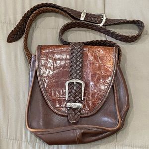 VTG Leather Brighton Crossbody Bag!